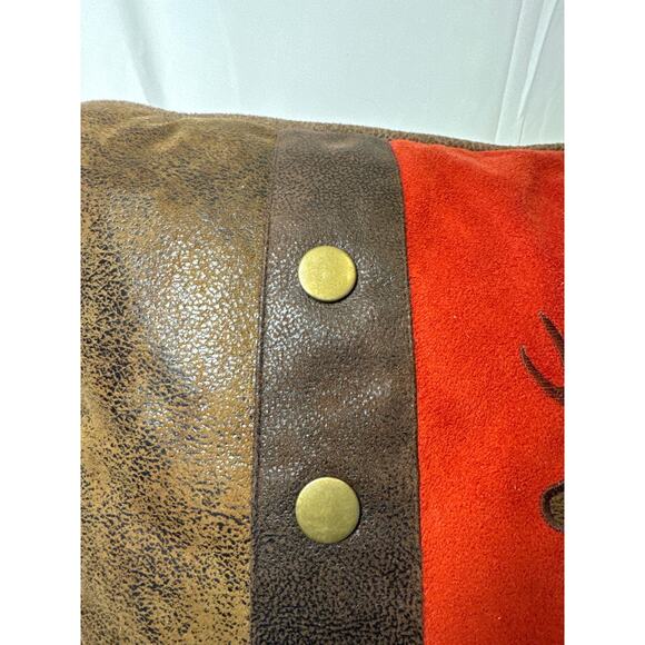 Maple Lake by Carsten’s Lodge Buck & Rivet Decorative Throw Pillow 16" x 24" - Picture 3 of 6